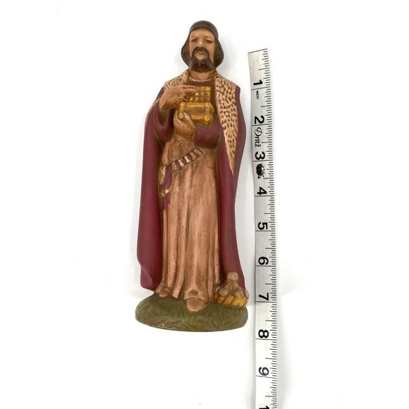 Handmade Ceramic Christmas Nativity Figurine 8 Piece Set Mary Joseph Jesus *SEE* - Picture 6 of 12